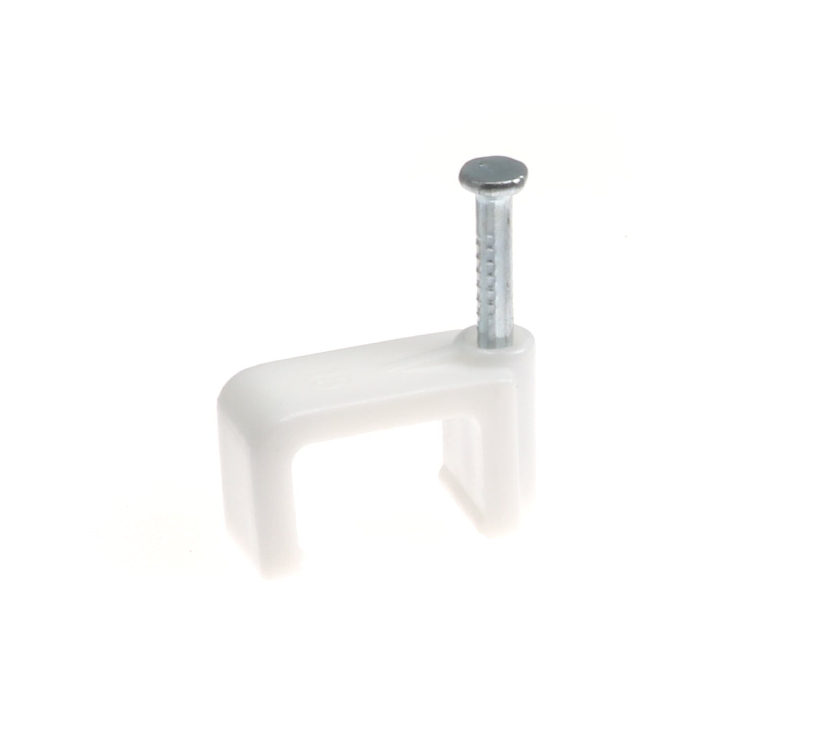 The Cimple Co   Dual, Twin, Or Siamese Coaxial Cable Clips, Cat6, Electrical Wire Cable Clip, 1/2 In Nail Clip And Fastener, Whi