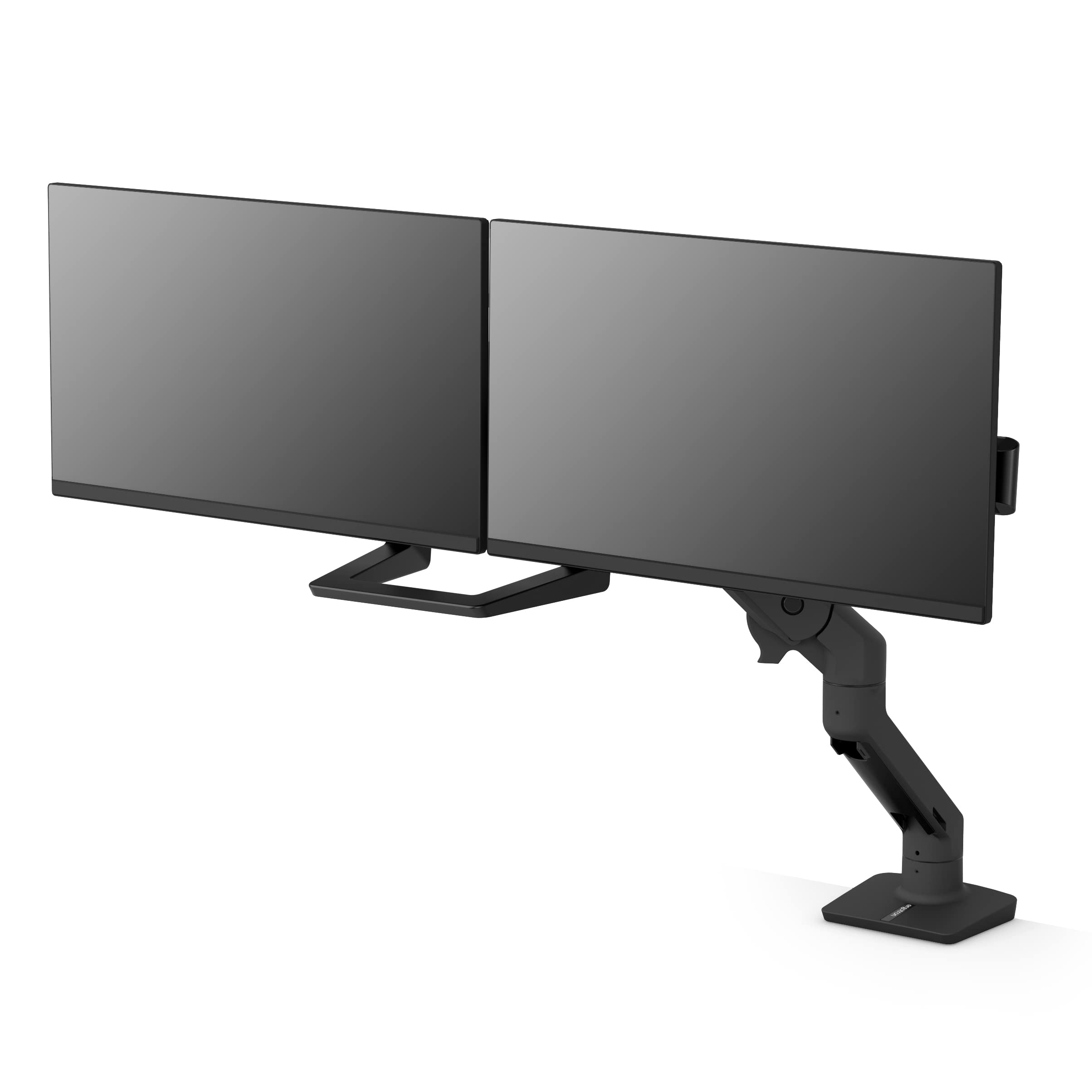 Ergotron   Hx Dual Monitor Arm, Vesa Desk Mount   For 2 Monitors Up To 32 Inches, 5 To 17.5 Lbs Each   Matte Black