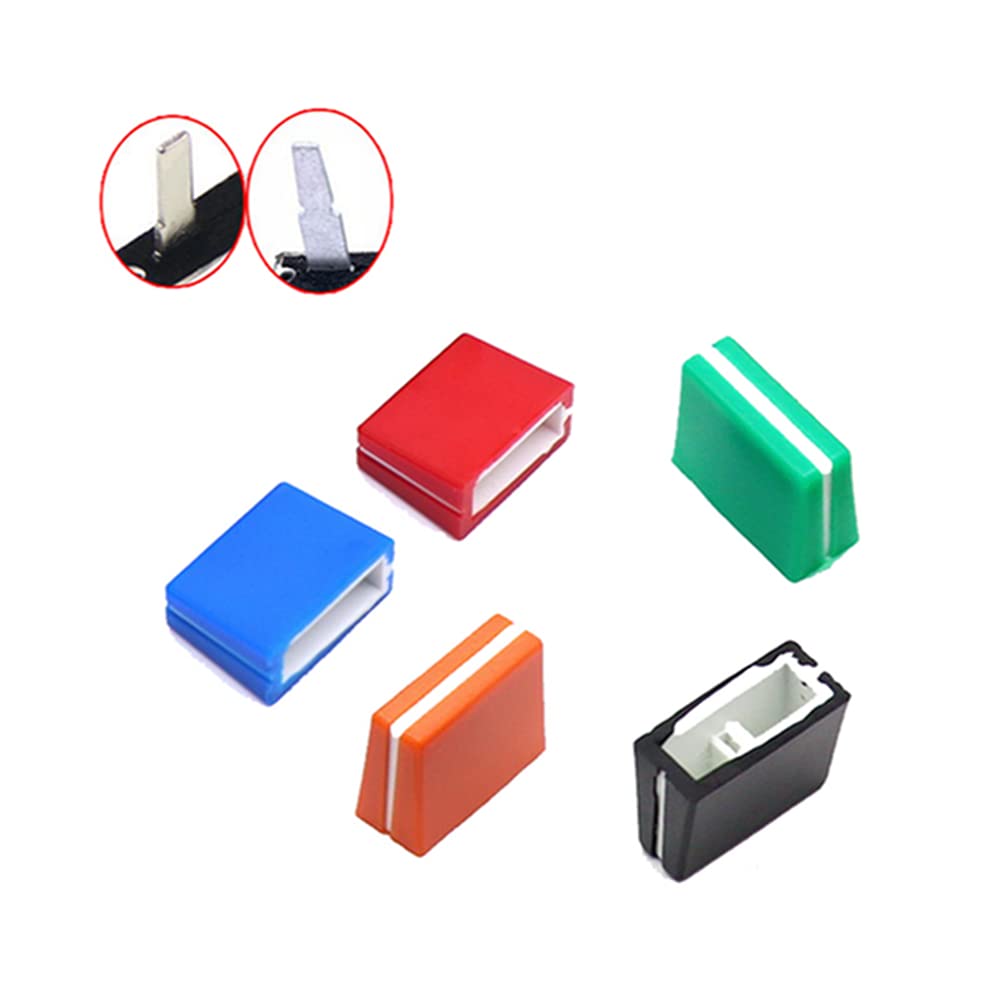 Wxyinspas 5Pcs Fader Cap Fader Knobs Slider For Dj Mixer Console Pioneer Djm 350 400 500 700 750 800 850 900Nexus 900Srt 900Nxs2