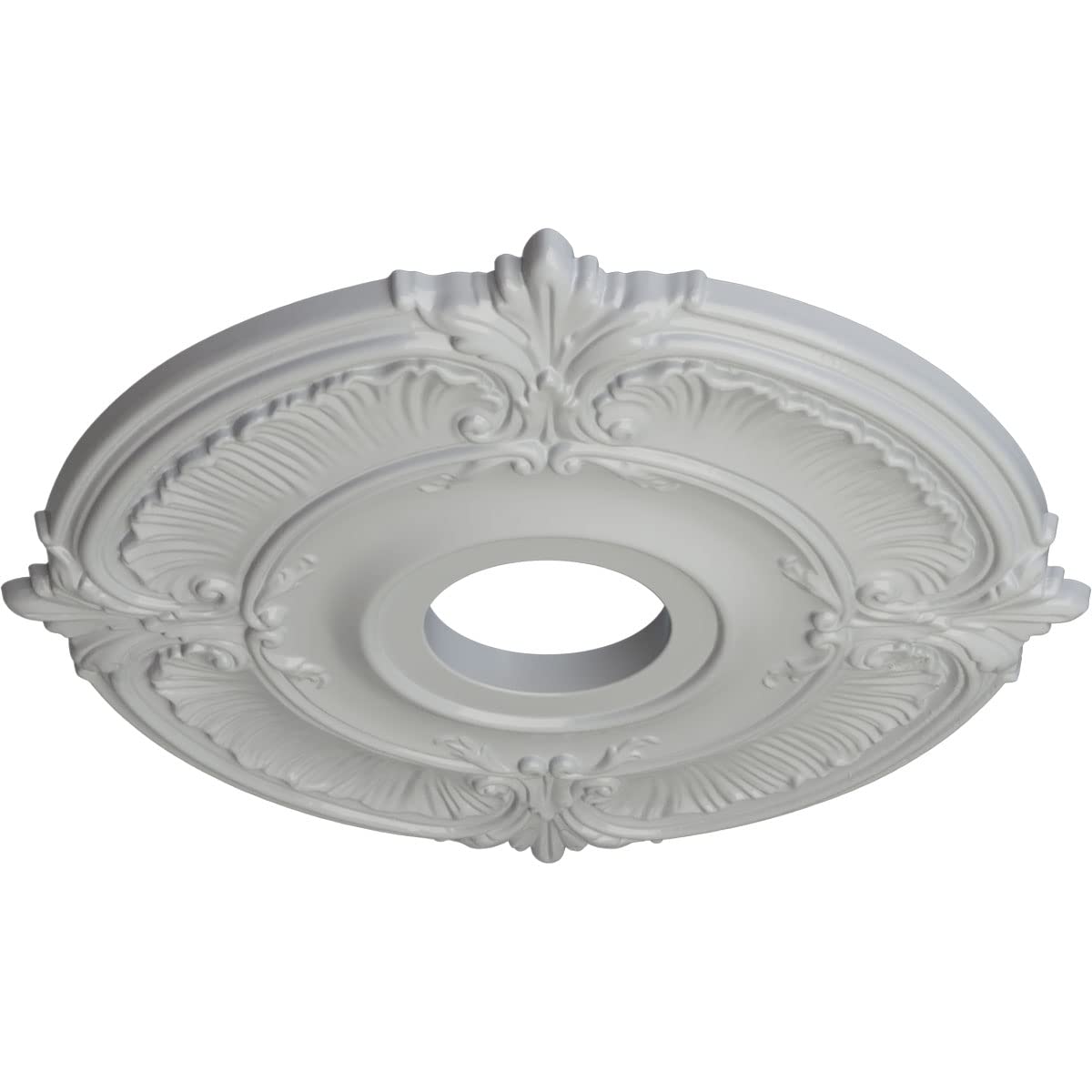 Ekena Millwork Cm18Atfrf Attica Ceiling Medallion, 18''Od X 4''Id X 5/8''P (Fits Canopies Up To 5''), Hand Painted Frost