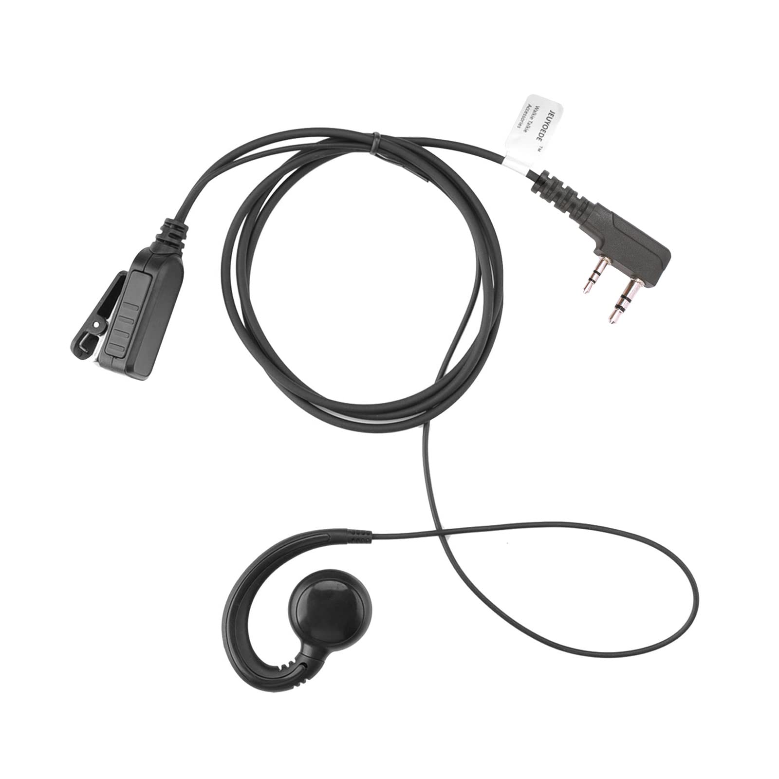 Jeuyoede Surveillance Headset Walkie Talkie Earpiece With Mic Compatible For Kenwood Tk 3160 Tk 3302U K Tk 3402U16P Two Way Radi