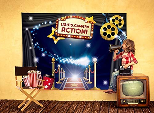 Hollywood   Movie Theme Photography Backdrop And Studio Props Diy Kit. Great As Dress Up And Awards Night Ceremony Photo Booth B