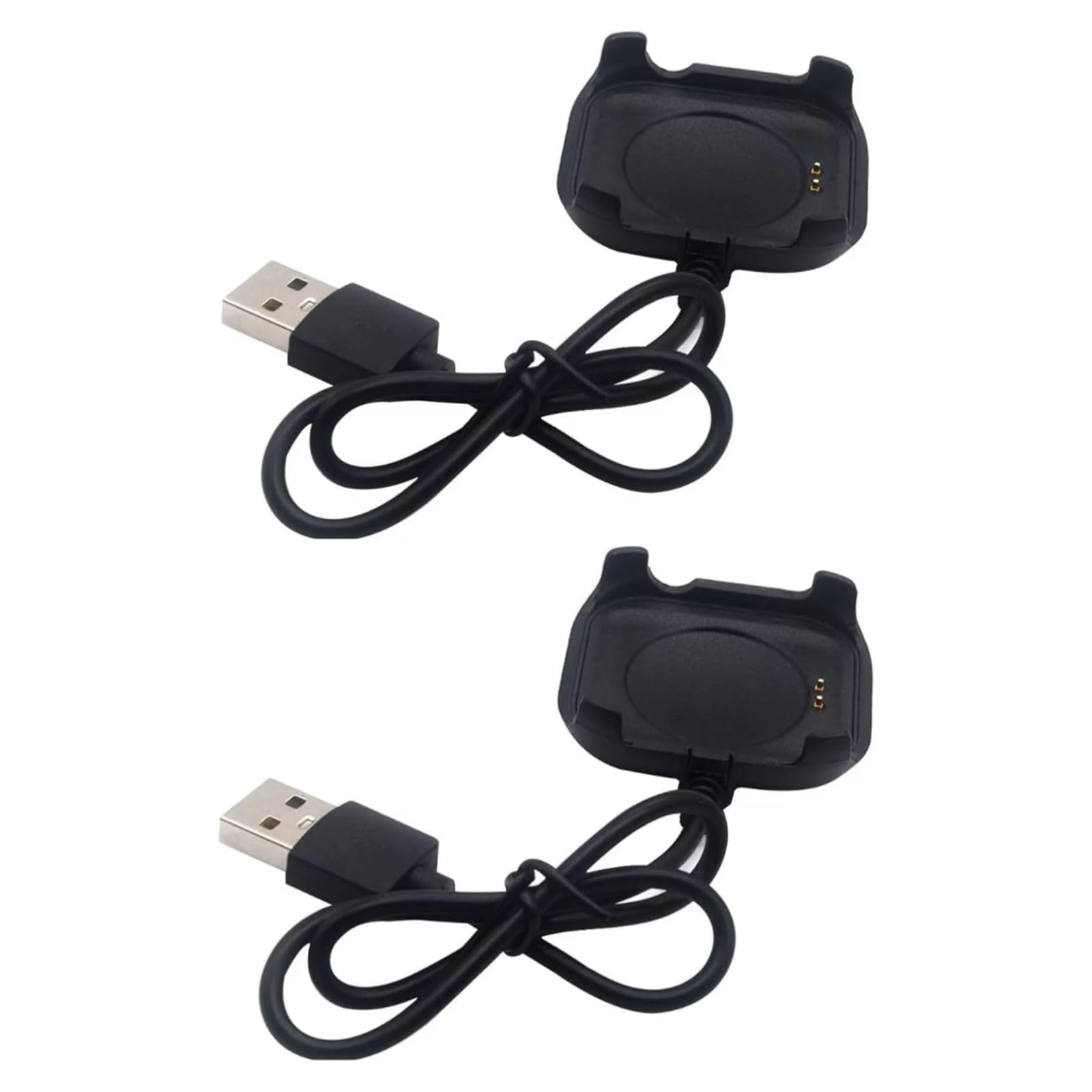 2Pcs Black 30cm USB Chargeable Charging Cable Adapter,Charging Cable Charger Cord for HW22 Intelligent Watch Magnetic Charger Do