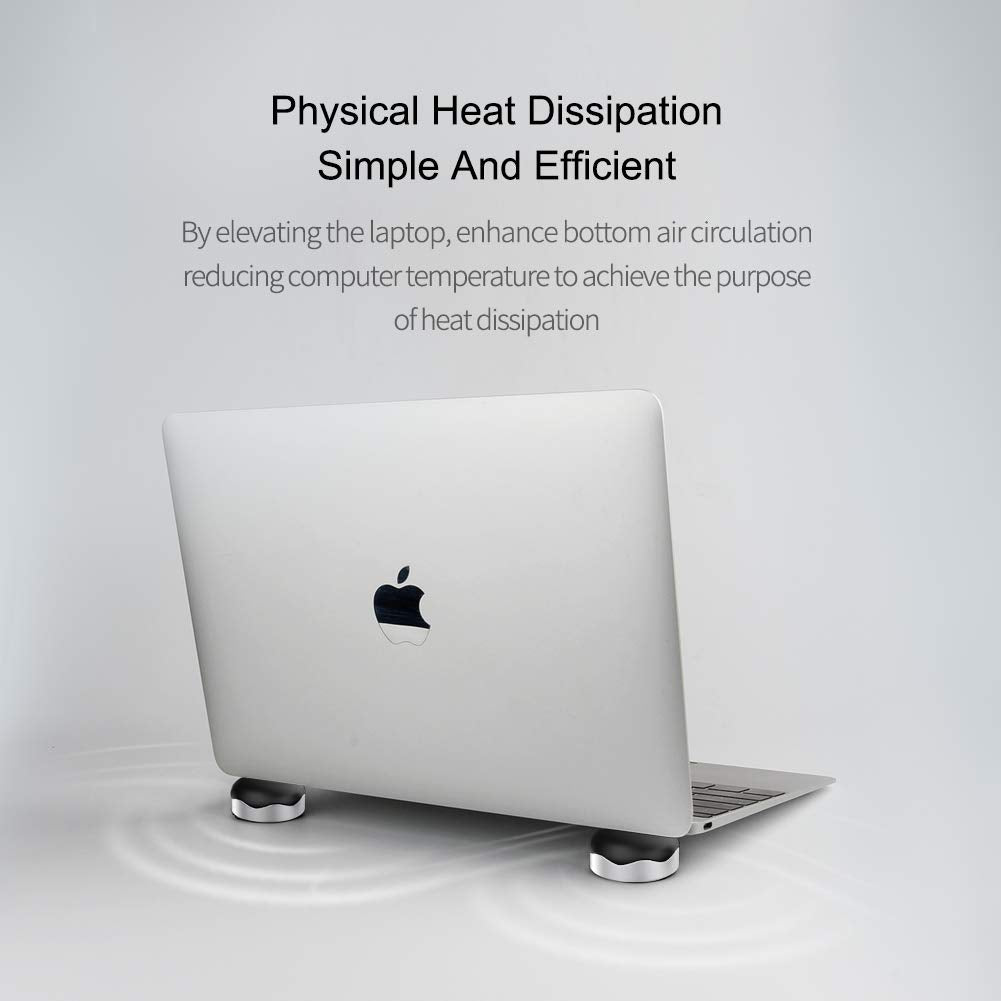 Laptop Cooling Pad, Hagibis Ergonomic Laptop Stand Small Invisible Cooler Ball Portable Magnetic Foot Heat For Macbook Pro Compu