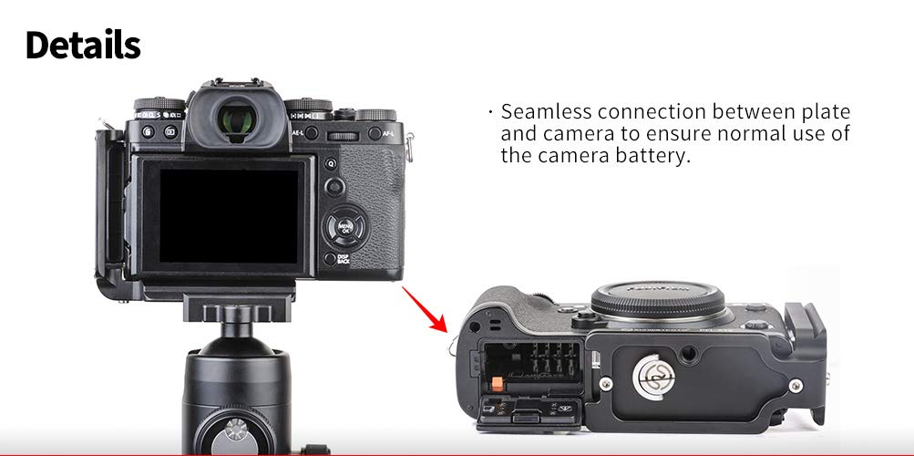 Sunwayfoto Pfl Xt3 Qr L Plate/Bracket For Fuji X T3 Camera Arca Compatible Sunway Xt 3