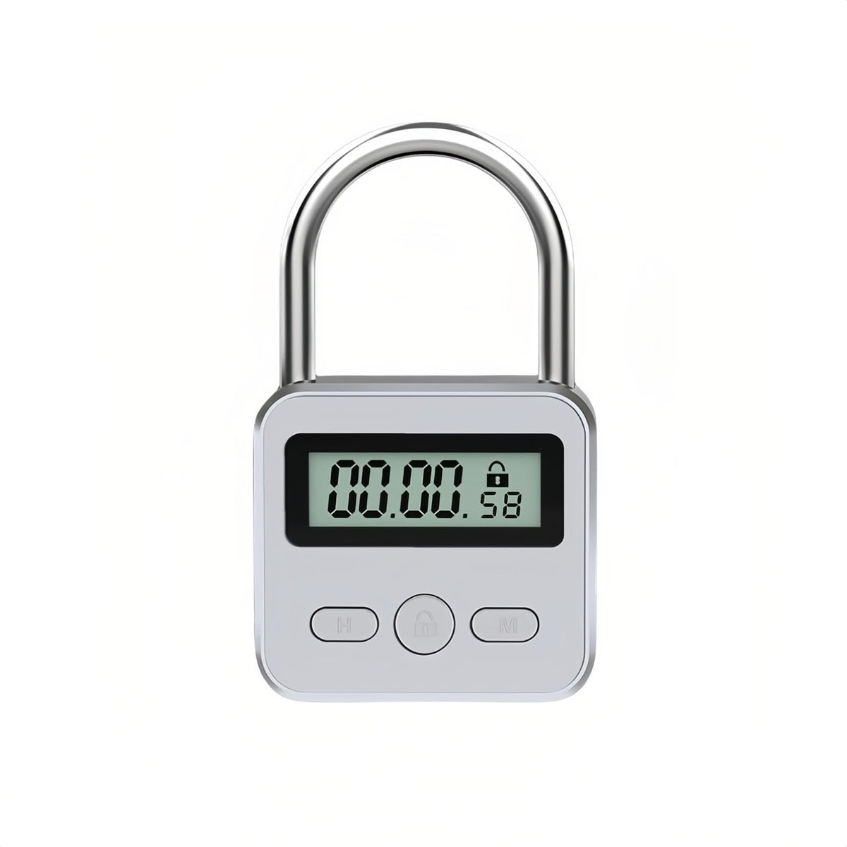 Metal Timer Lock   Electronic Time Padlock 99 Hours Max Timing With Electronic Lcd Timed Display   Usb Rechargeable