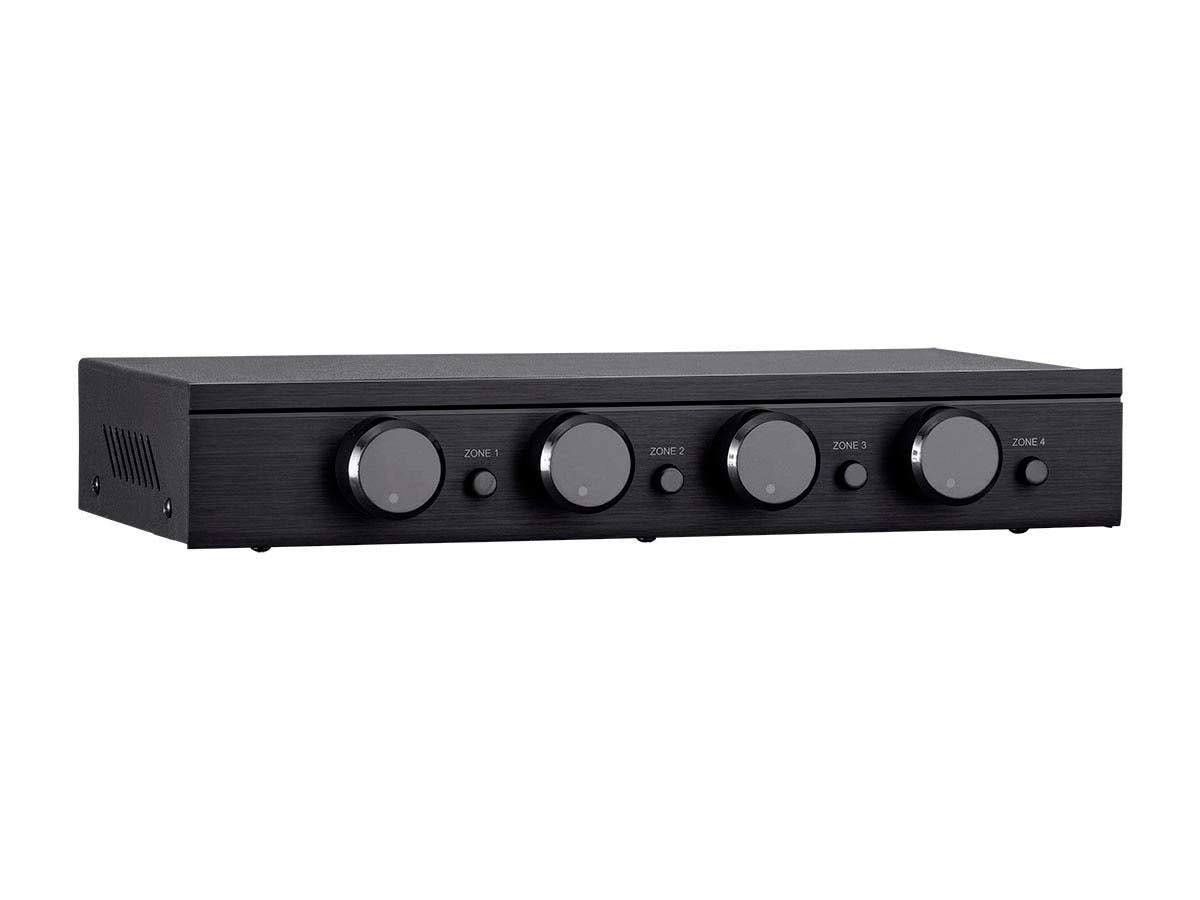Monoprice Ssvc 4.1 Single Input 4 Channel Speaker Selector With Volume Control, Impedance Protection, Individual Zone On/Off But