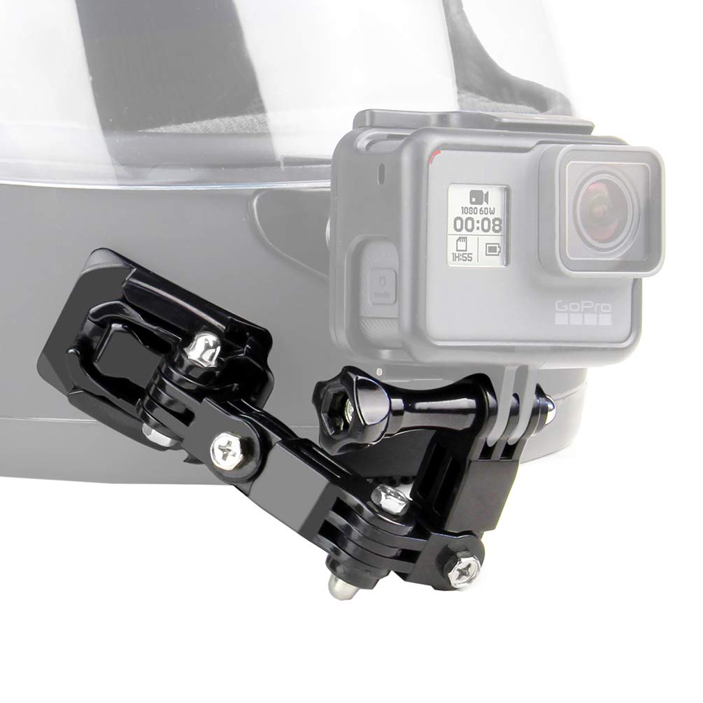 SOONSUN Motorcycle Helmet Chin Mount Kits for GoPro Hero 13 12 11 10 9 8 7 6 5 4 Hero Session, AKASO, SJCAM, Osmo Action Camera 