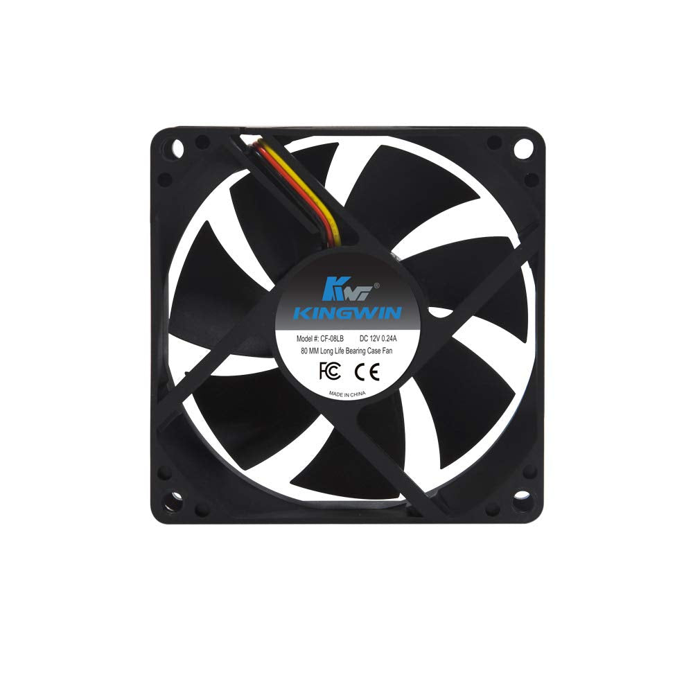 Kingwin 80Mm Silent Fan For Computer Cases, Mining Rig, Cpu Coolers, Computer Cooling Fan, Long Life Bearing, And Provide Excell