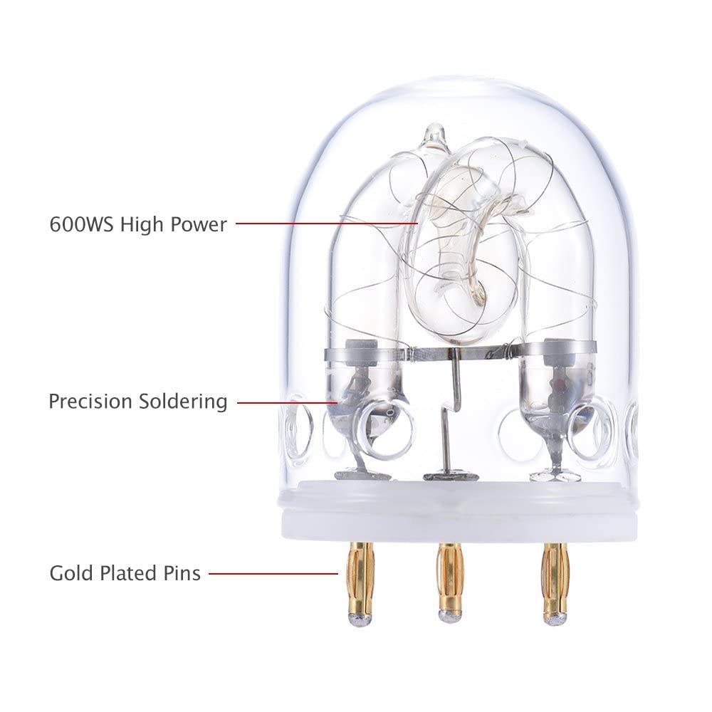 Godox 600W Flash Tube Bare Bulb  Replacement Accessory Bare Bulbs Witstro Speedlite Ad600 Ad600Bm Ad600B Ad600M