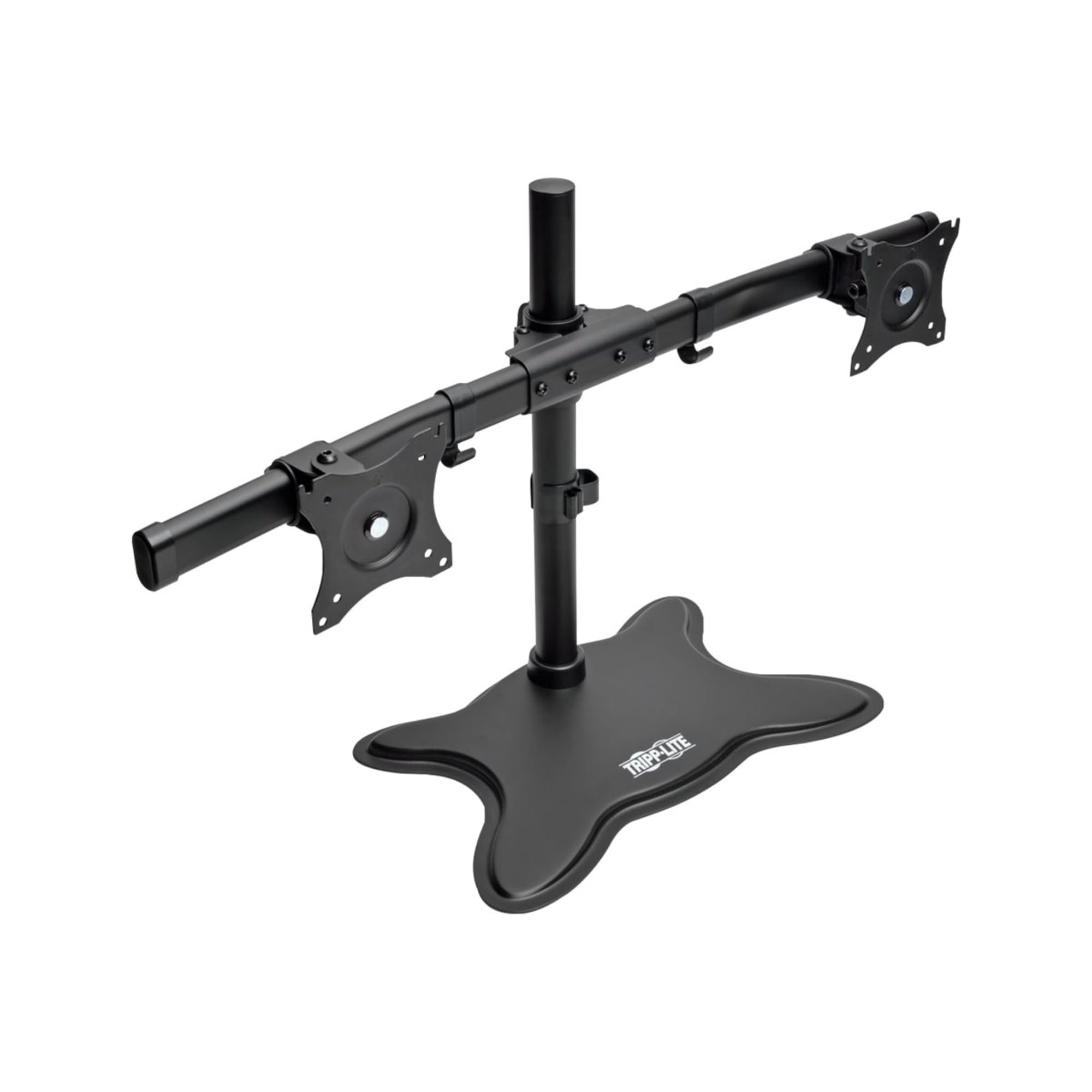 Tripp Lite Ddr1327Sdd Dual Monitor Mount Stand, Swivel & Tilt, 13 27 Inch Flat Screen Displays, Desktop Mount, Black