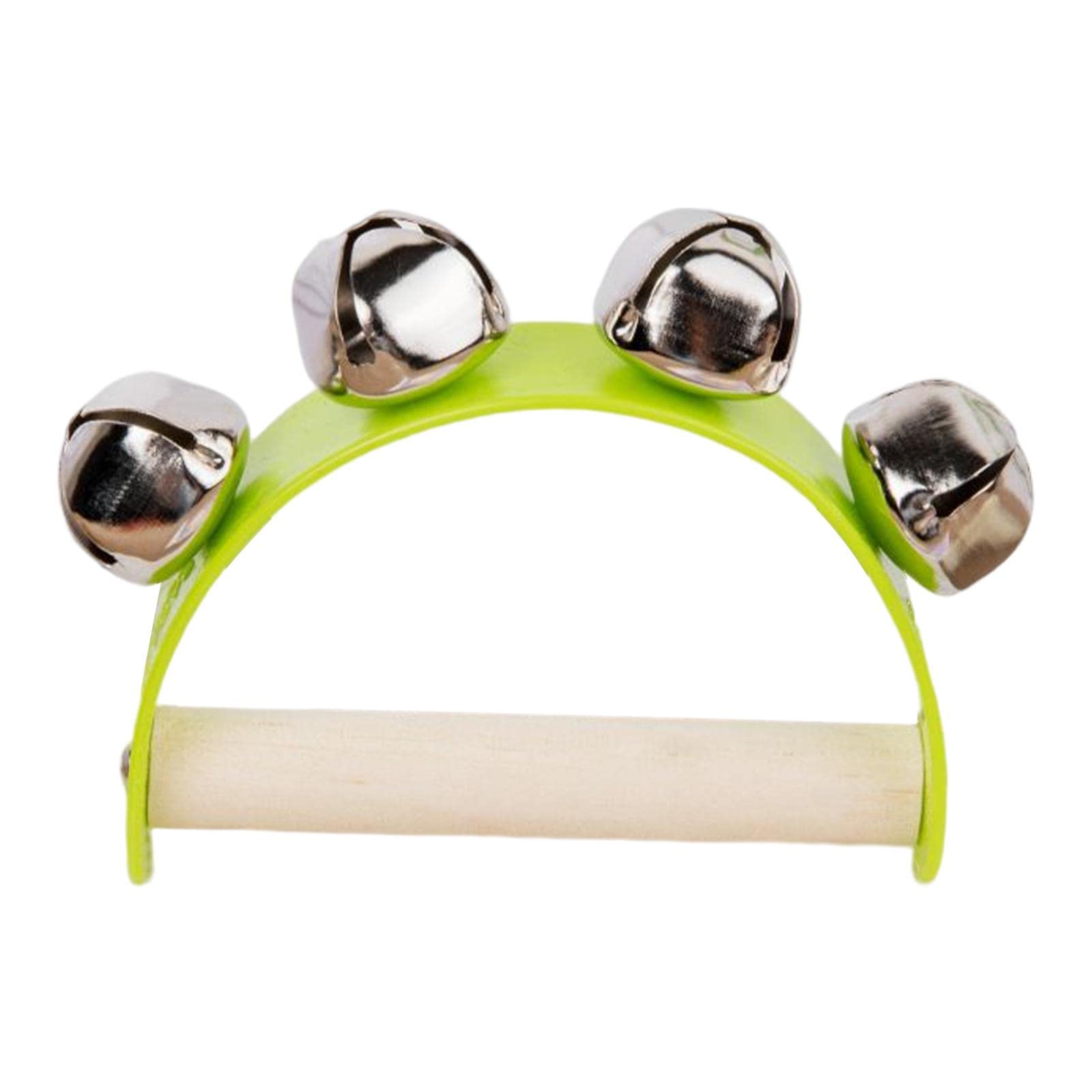 BNF Wooden Handbell Percussion Instrument Educational Toys For Game Holiday Green