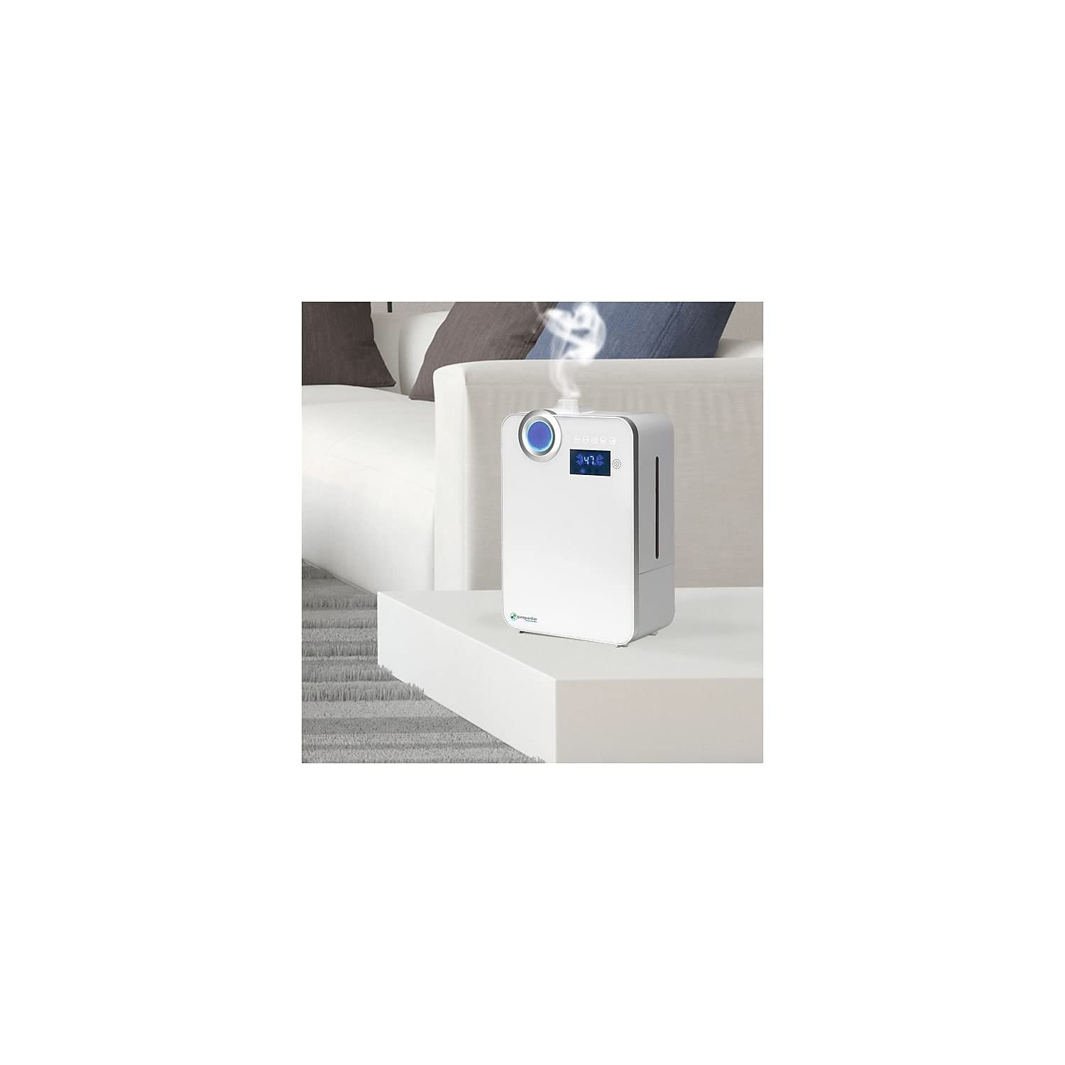 Pureguardian 10L Output Per Day Ultrasonic Warm And Cool Mist Humidifier, Large Room, Home, Office, Easy Quiet Operation, Digita