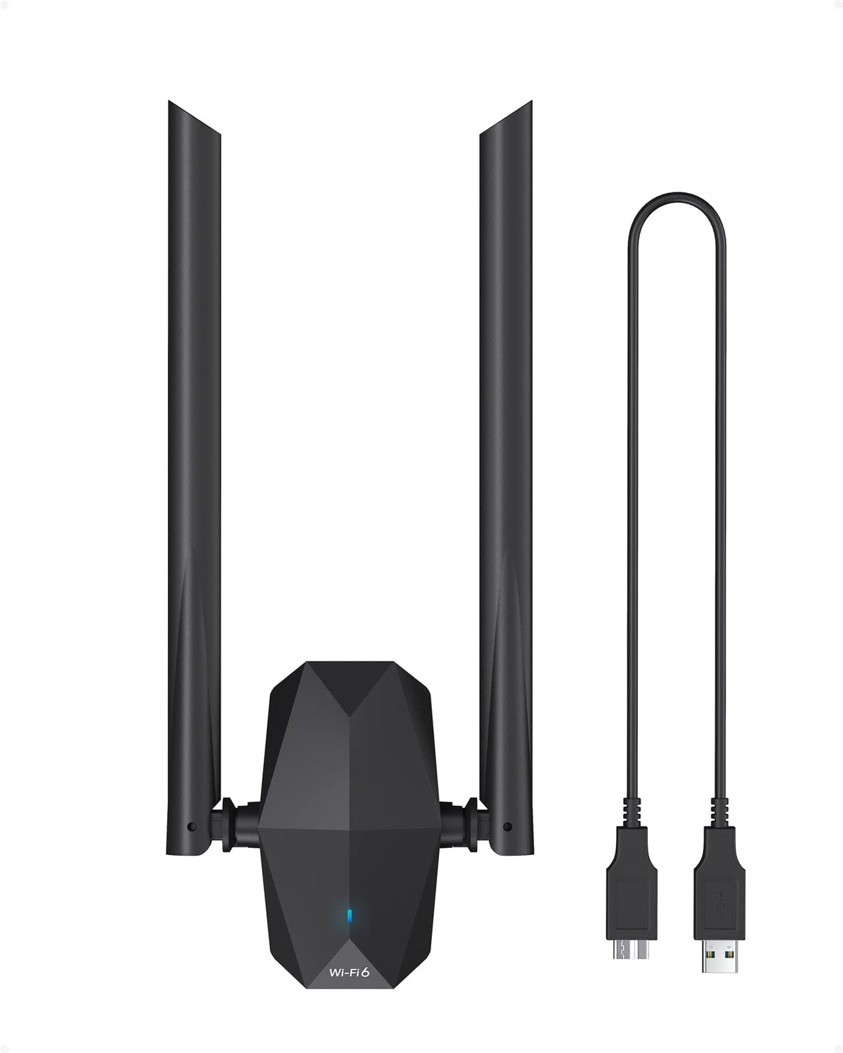 Iogiant Ax1800 Wifi 6 Adapter High Gain Usb Wifi Adapter For Desktop Pc Laptop Long Range Wireless Network Adapter 5Ghz 1201Mbps