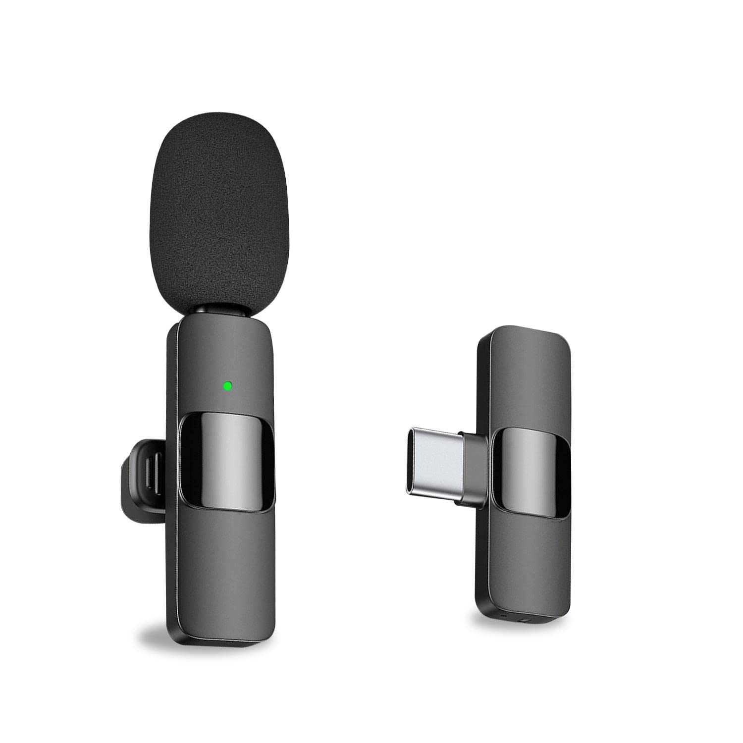 Professional Wireless Lavalier Lapel Microphone For Android Computer   Cordless Omnidirectional Condenser Recording Mic With Usb