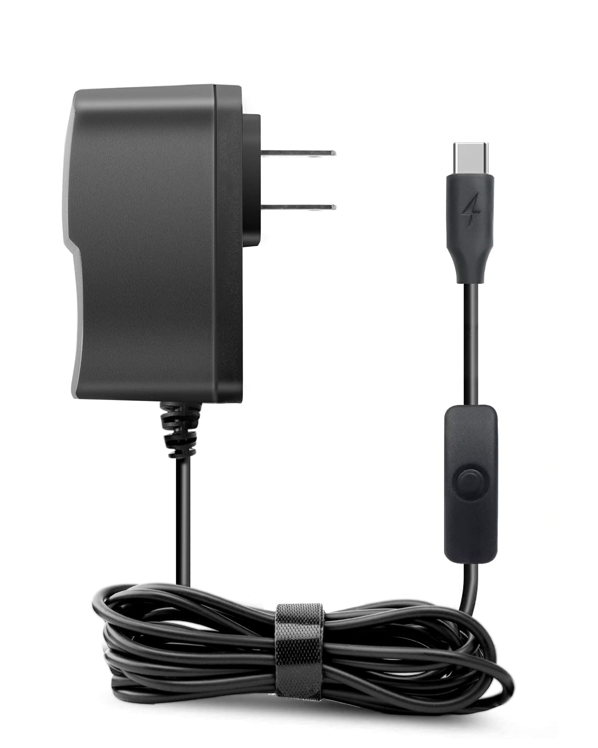 Litstar 5V 3A Usb Type C Adapter For Raspberry Pi 4 Model B Power Supply Cord With On/Off Switch