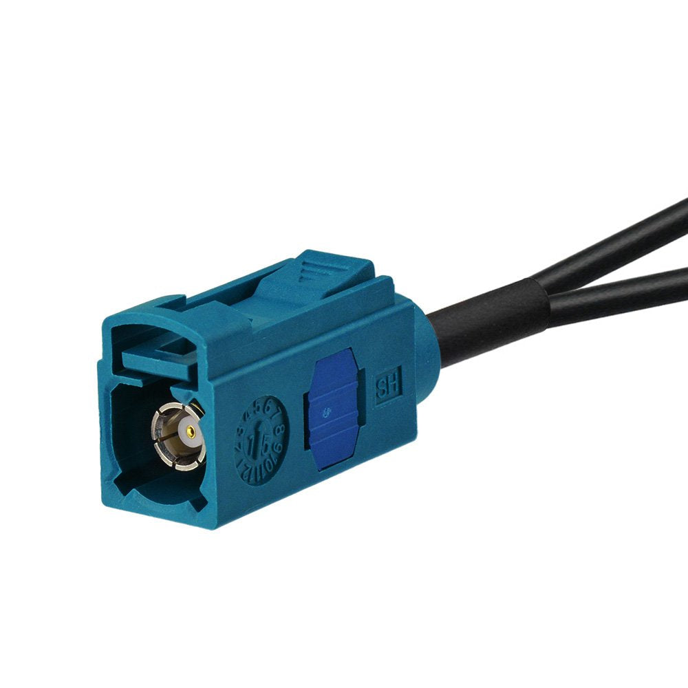 Bingfu Car Antenna Splitter Car Stereo Fm Am Radio Antenna Adapter Cable Fakra Z Female Male To Din Connector Cable 6 Inch For C
