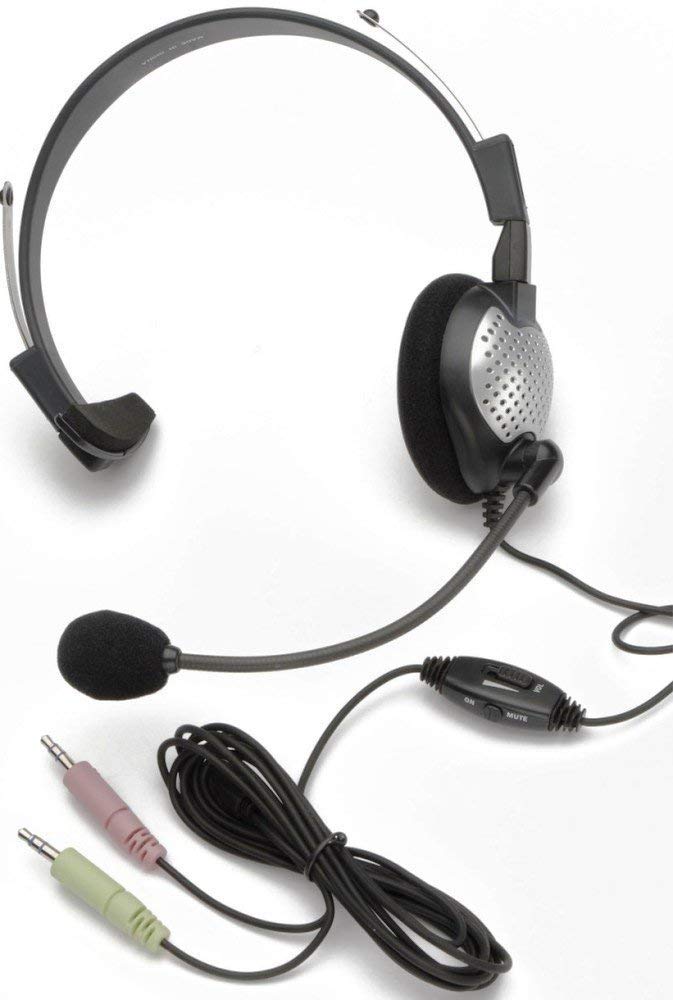 Andrea Communications C1 1022200 1 Model Nc 181 Vm High Fidelity On Ear Monaural Pc Headset, Proprietary Noise Canceling Microph