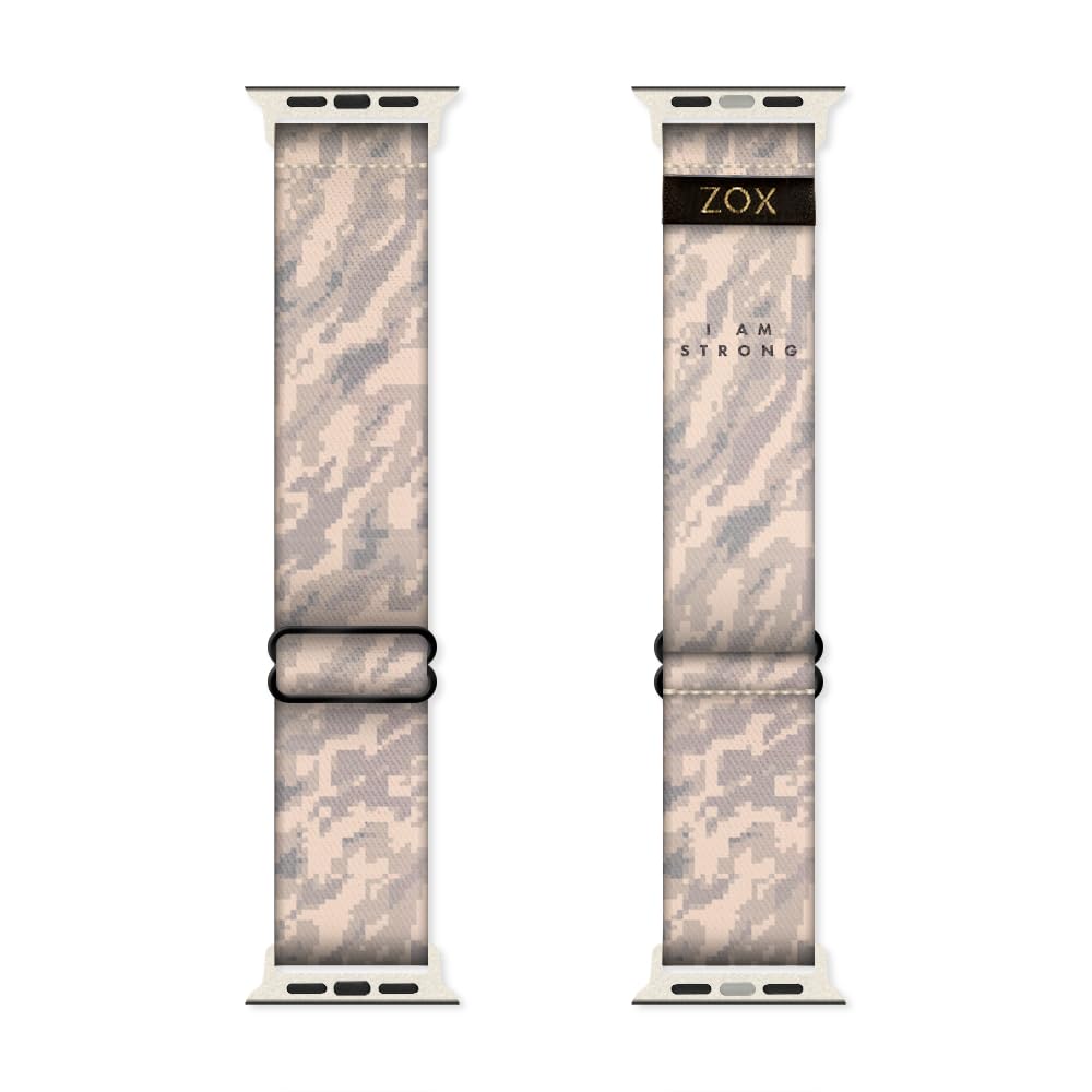 Zox Android Smart Watch Band - I Am Strong | Soft, Adjustable Elastic Band With Motivational Affirmations And Beautiful Artwork 