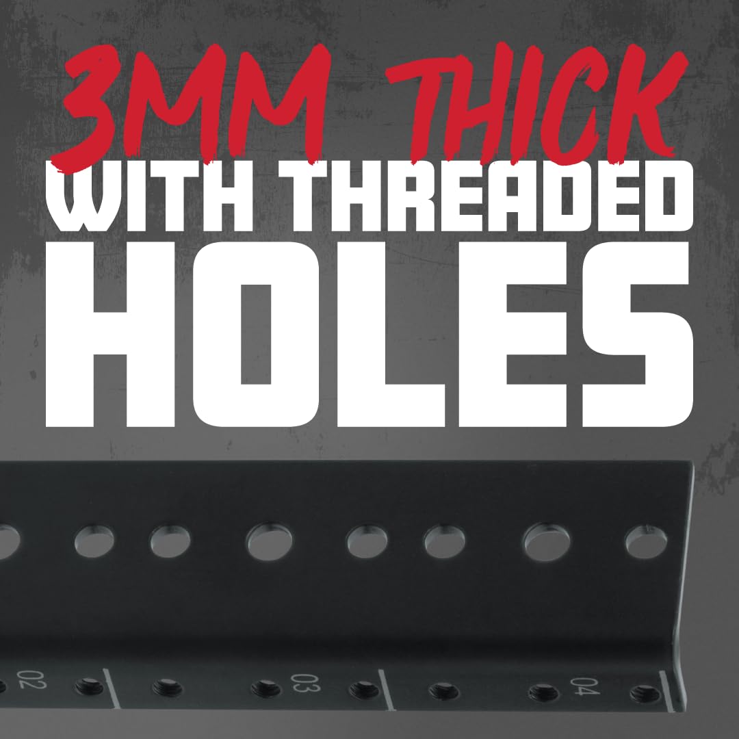 Gator Rackworks Heavy Duty Steel Rack Rail Set, 12U Rack Size (Grw-Rackrail-12U)