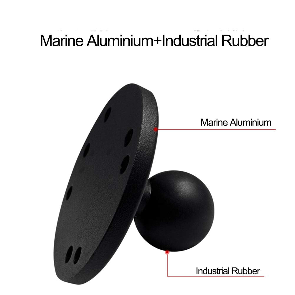 Strg 1'' Ball Mounts Base Adapter With Amps Round Plate, Ball Base Mount Compatible With Ram And 1' Ball Systems From Arkon, Ibolt And Tackform Enterprise Series