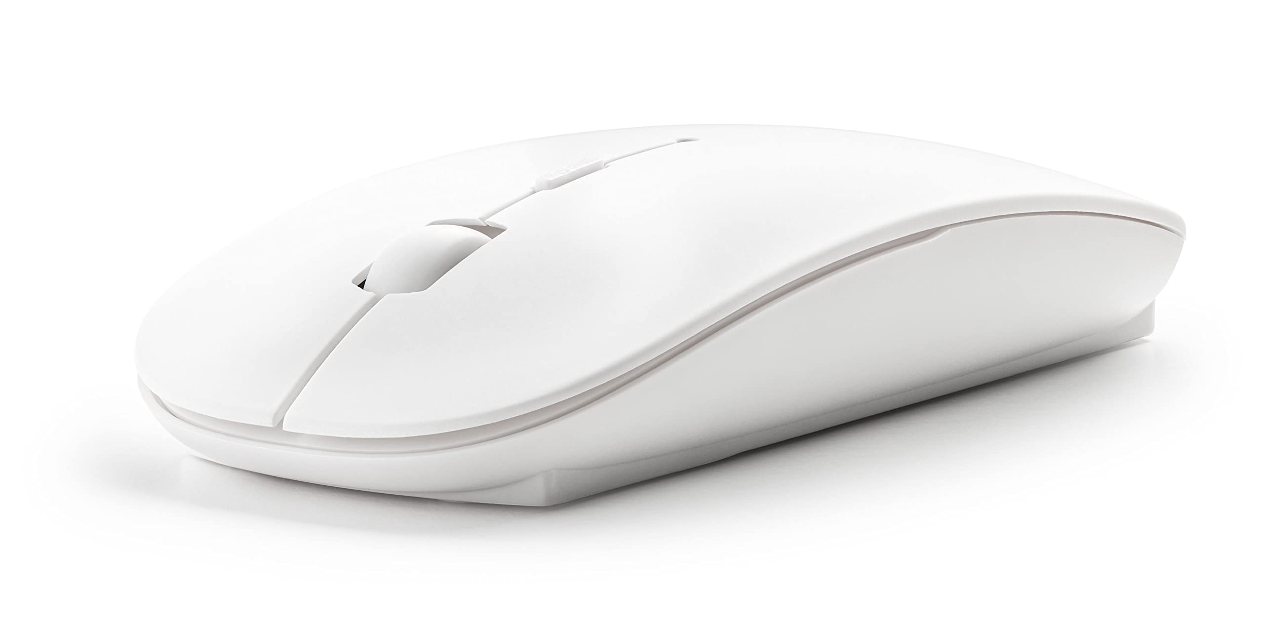 Mason West Slim Wireless Keyboard And Mouse Combo   White   For Desktop/Laptop/Windows/Mac, Simple Plug And Play Usb Nano Receiv