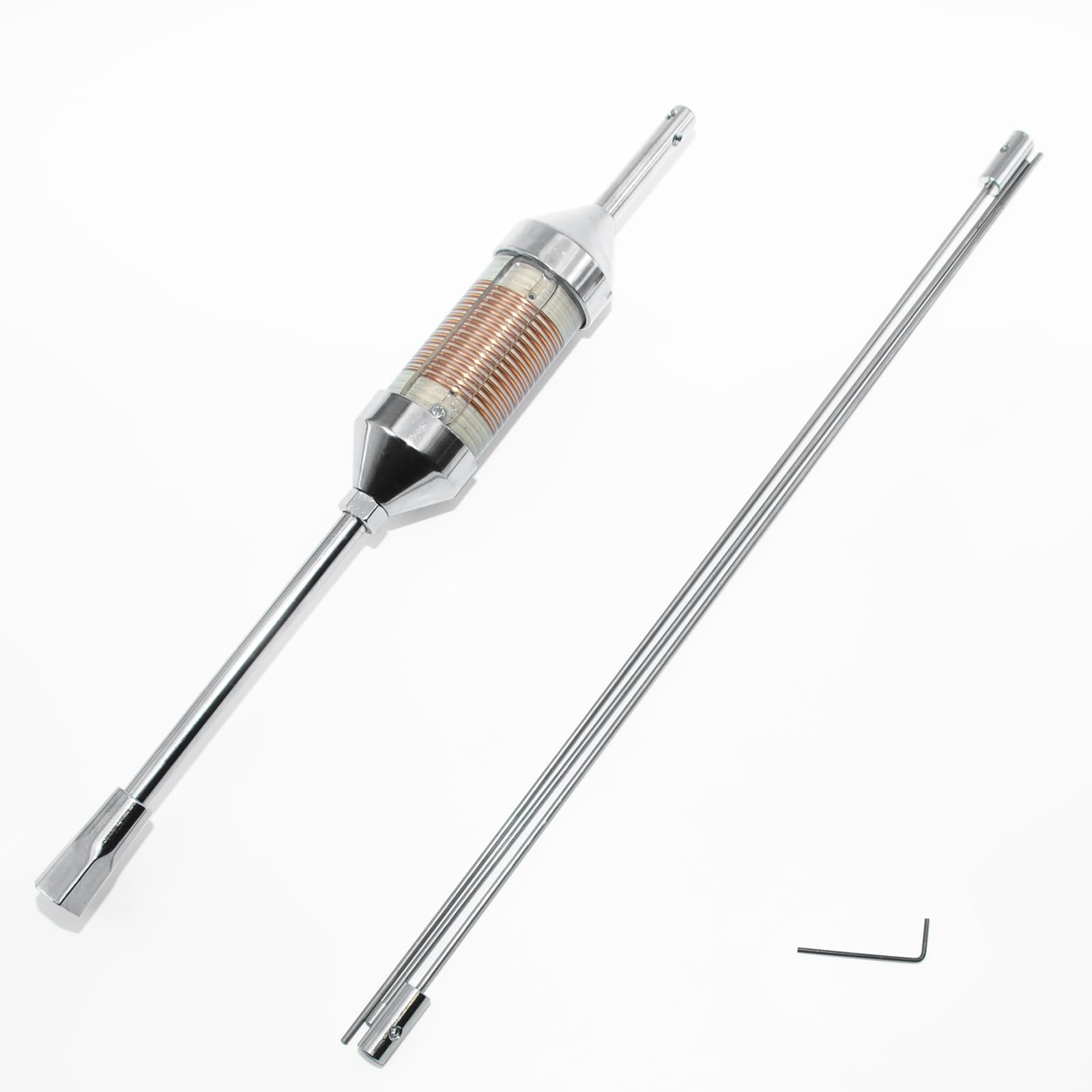 Cb Radio Antenna,46 Inch 1000 Watt Oil Coil Cb Antenna Work In 27 Mhz Truck/Car Cb Radio Compatible With President Midland Cobra