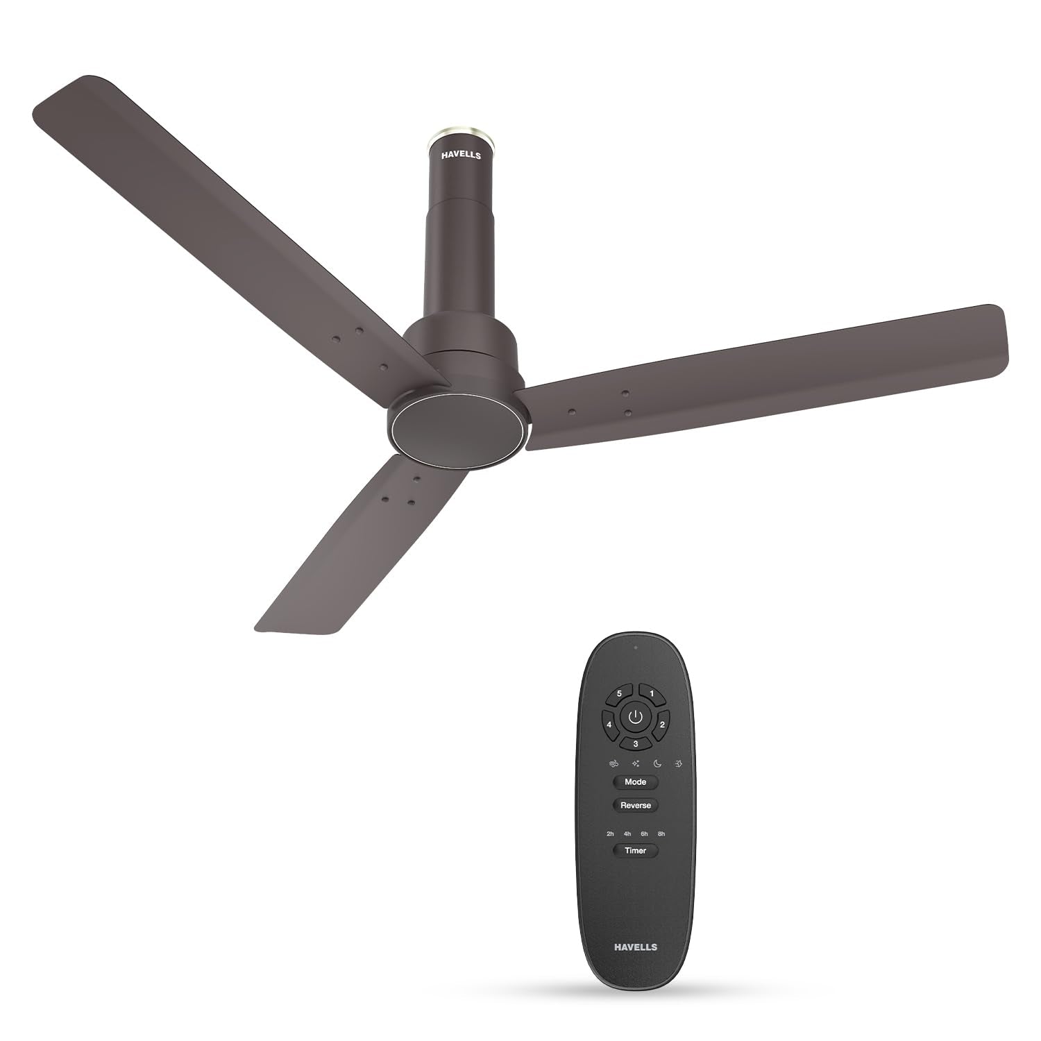 Havells 1200Mm Elio Plus Bldc Ceiling Fan| Remote And Regulator Compatible| Sleek Design| 5 Star Rating|Watt: 28|Air Flow: 225 C