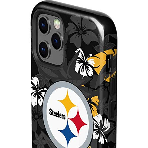 Skinit Impact Phone Case Compatible With Iphone 12 Pro   Officially Licensed Nfl Pittsburgh Steelers Tropical Print Design