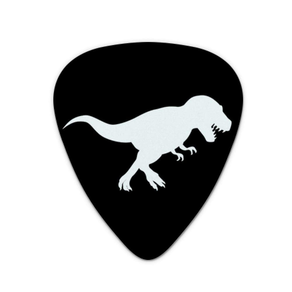 Dinosaur Tyrannosaurus Rex Black White Novelty Guitar Picks Medium Gauge   Set Of 6