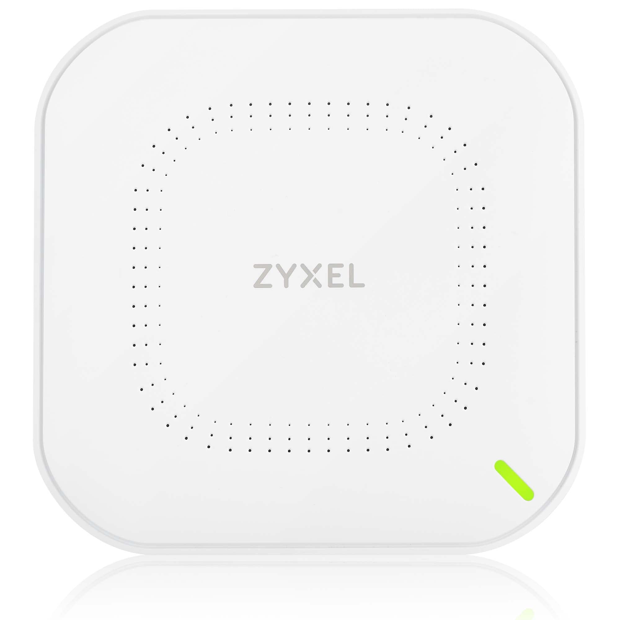 Zyxel Wifi 6 Ax1800 Wireless Gigabit Access Point | Mesh, Seamless Roaming, & Mu Mimo | Wpa3 Psk Security | Cloud, App Or Direct Management | Poe+ Or Ac Powered | Ac Adapter Included | Nwa50Ax