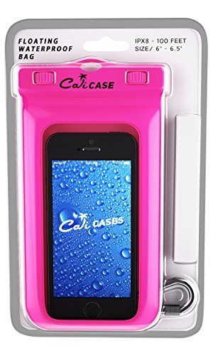Calicase Extra Large Waterproof Floating Phone Pouch   Ipx8 Waterproof Floating Phone Case With Lanyard For Iphone X 15/ S20 S24