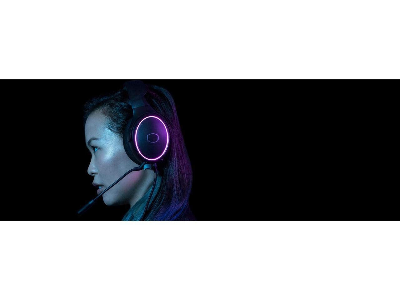 Cooler Master Mh650 Gaming Headset With Rgb Illumination, Virtual 7.1 Surround Sound, Durable Aluminum Frame, Detachable Omni Di