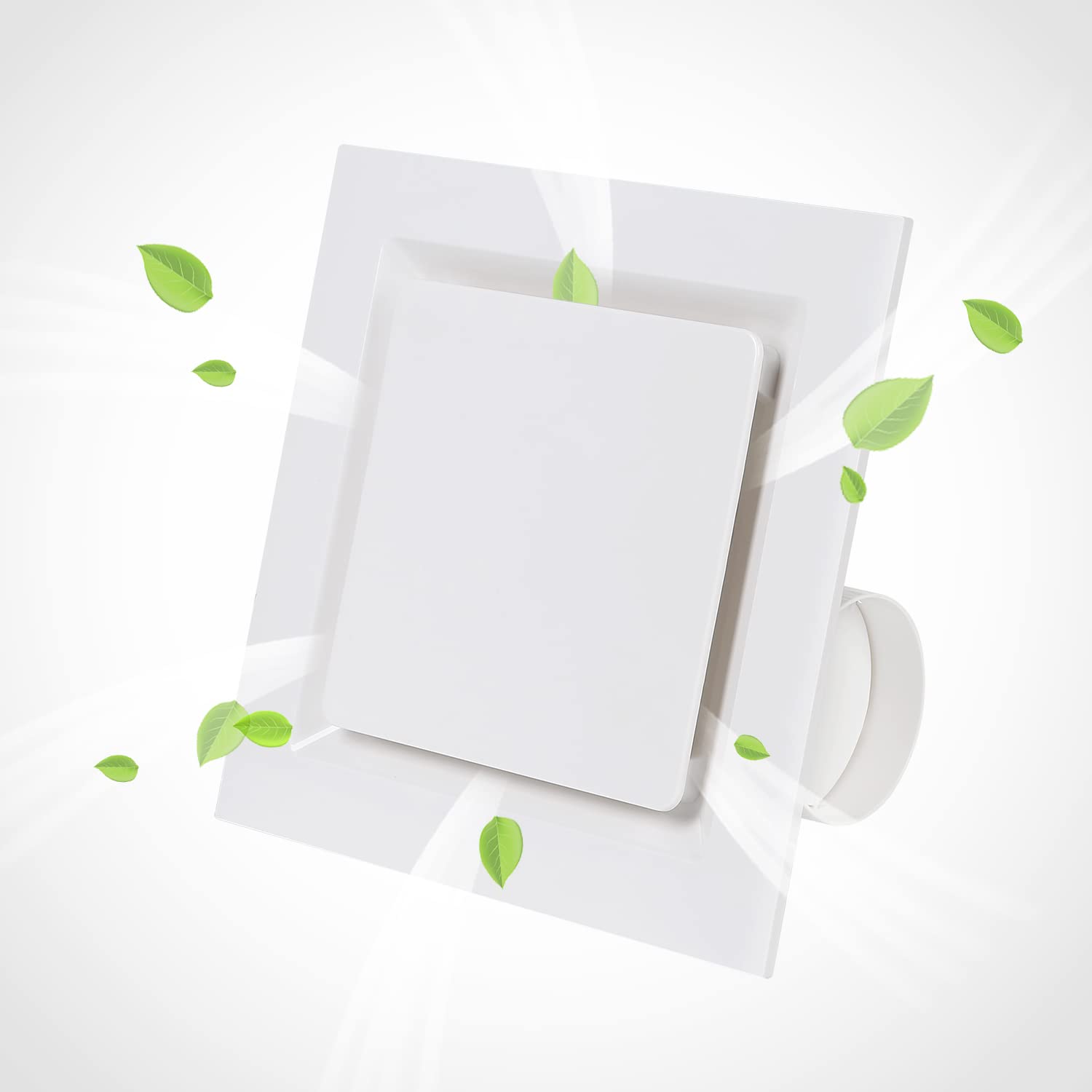 Nalle Ventilation Fan Ceiling Bathroom Exhaust Fan Extractor Fan (No Attic Access Required) (120 Cfm 1.2 Sones) (Style B)