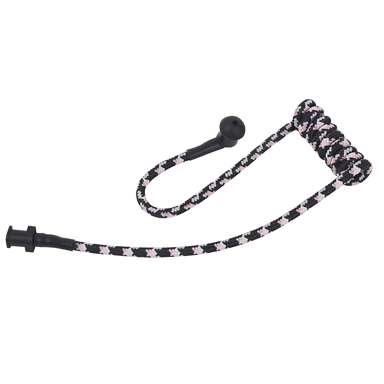 Pdflie Pink Paracord Acoustic Tube Braided Knitted Woven Fabric Nylon Thread Fiber Air Coil Tube Replacement For Walkie Talkie R