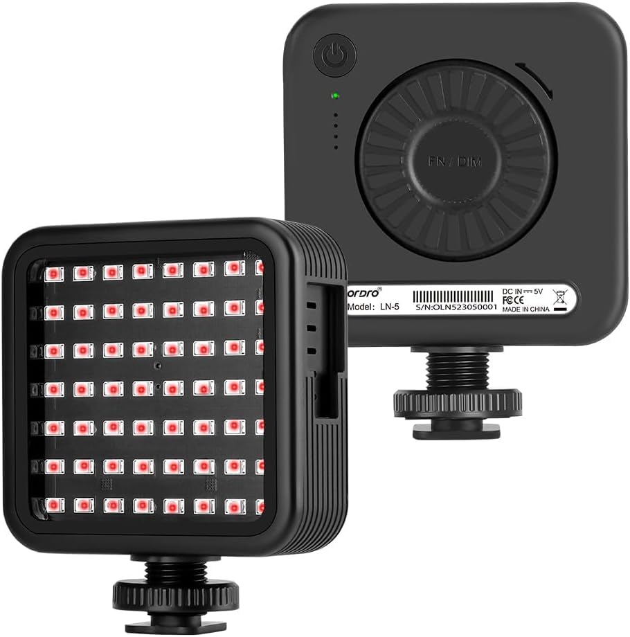 Mini Ir Night Vision Light Infrared Photography Light For Night Vision Video Camera For Night Vlog Video Recording