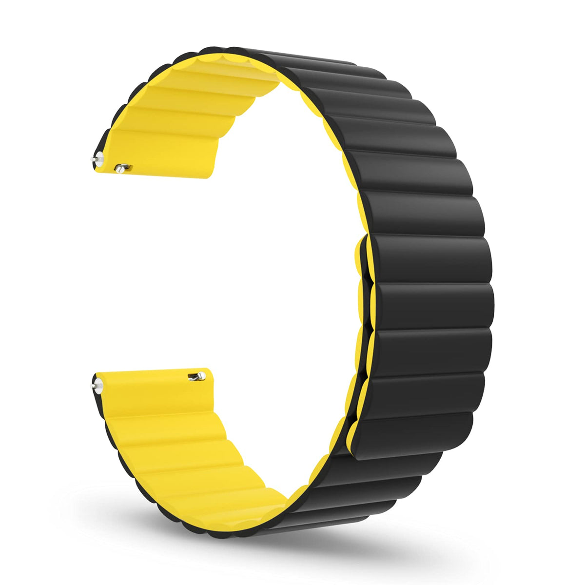Pfct-U Magnetic Watch Band, Silicone Watch Strap Quick Release Smart Watch Bands 20Mm 22Mm For Galaxy Watch 42Mm 46Mm Gear S2 S3