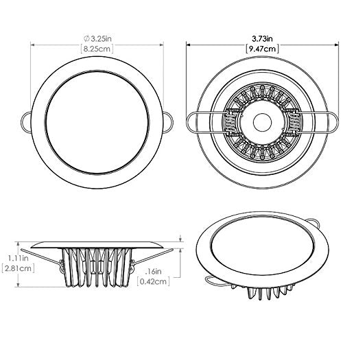 Lumitec 113197 Mirage Led Exterior Or Interior Down Light, Flush Mount, Glass Bezel, Spectrum Rgbw,WBLITB015IY7UZU