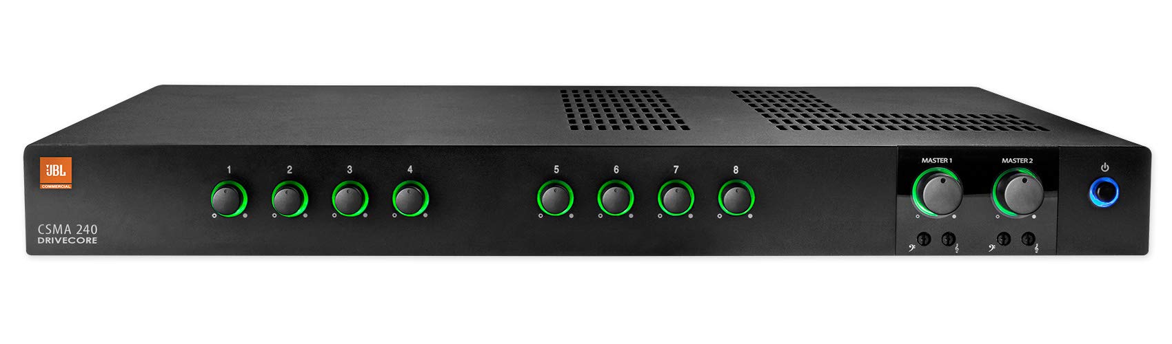 JBL Professional CSMA240 Commercial Series Two-Channel 40-Watt Powered Audio Mixer/Amplifier