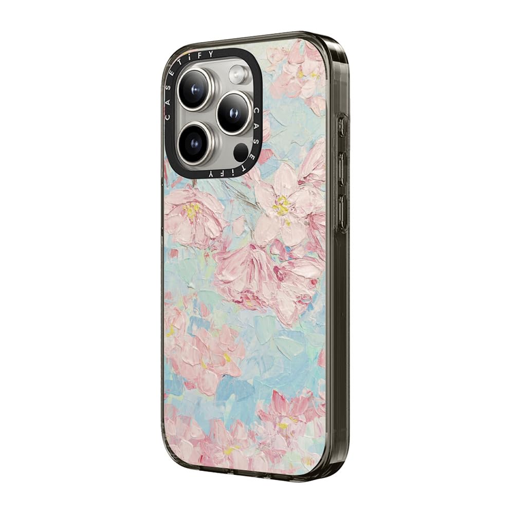 Casetify Compact Case For Iphone 15 Pro Max [2X Military Grade Drop Tested / 4Ft Drop Protection]   Yoshino Cherry Blossoms   Cl