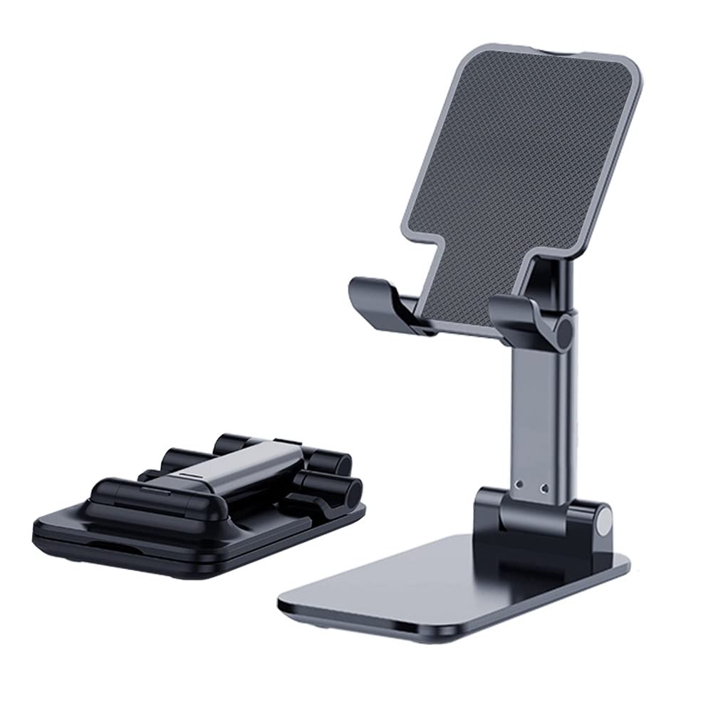 Ogmaple Phone Holder For Desk, Mt 6 Cell Phone Stand For Desk Universal Cellphone Stand Holder Foldable & Height Adjustable Comp