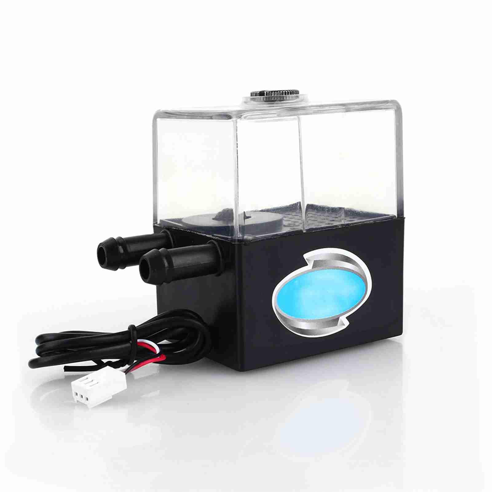 Water Cooling Pump&,Sc-300T Dc 12V Ultra-Quiet Water Cooling Pump 4W Reservoir .300L/H For Pc Cpu Liquid Cooling System