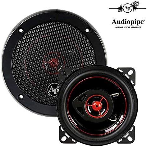 Audiopipe Redkine Speaker 4'' 2 Way (Pair) 100 Watt Pp Cone