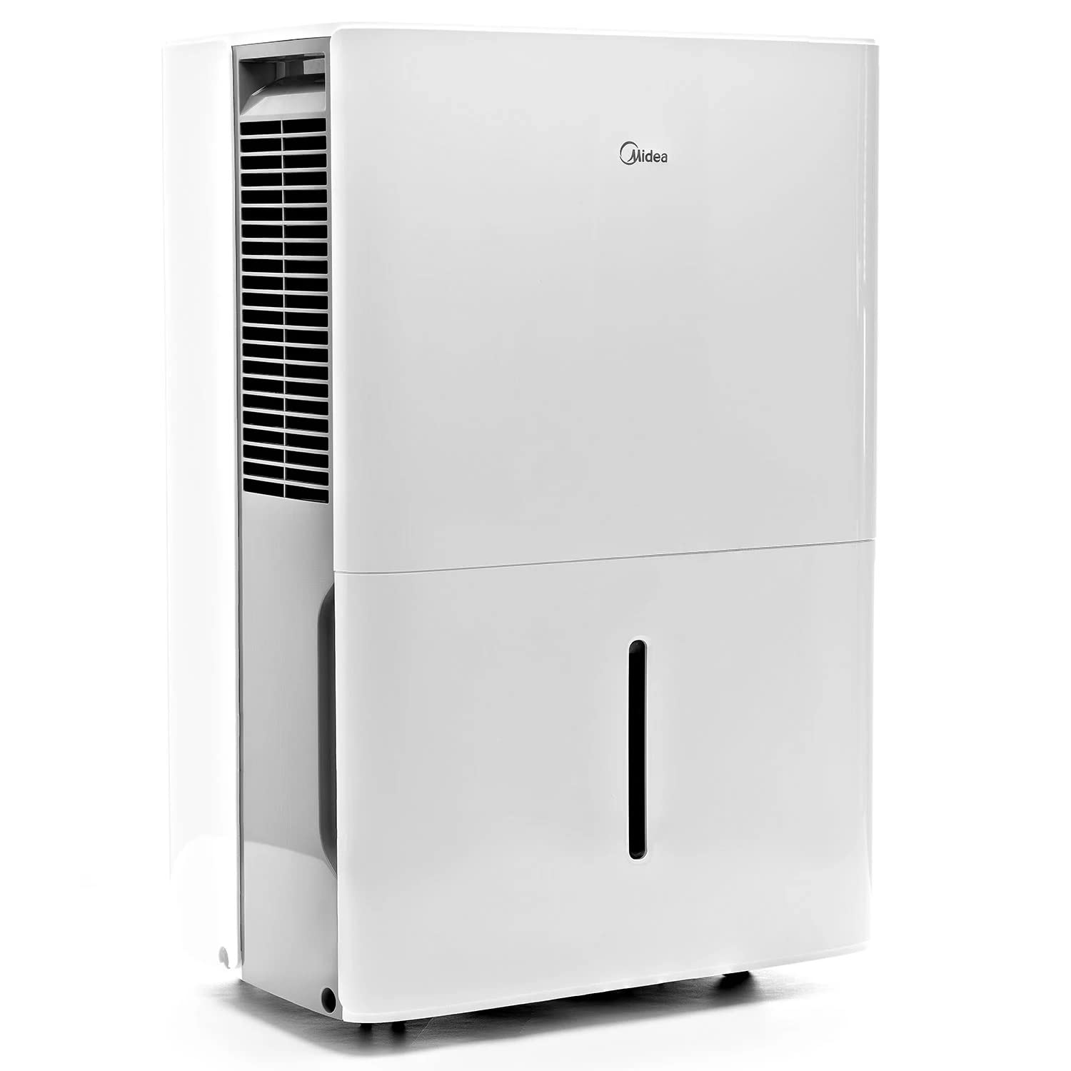 Midea 50 Pint SMART Dehumidifier With Pump  For Rooms up to 4,500 Sq. Ft.  Ideal For Basements, Large & Medium Sized Rooms, En