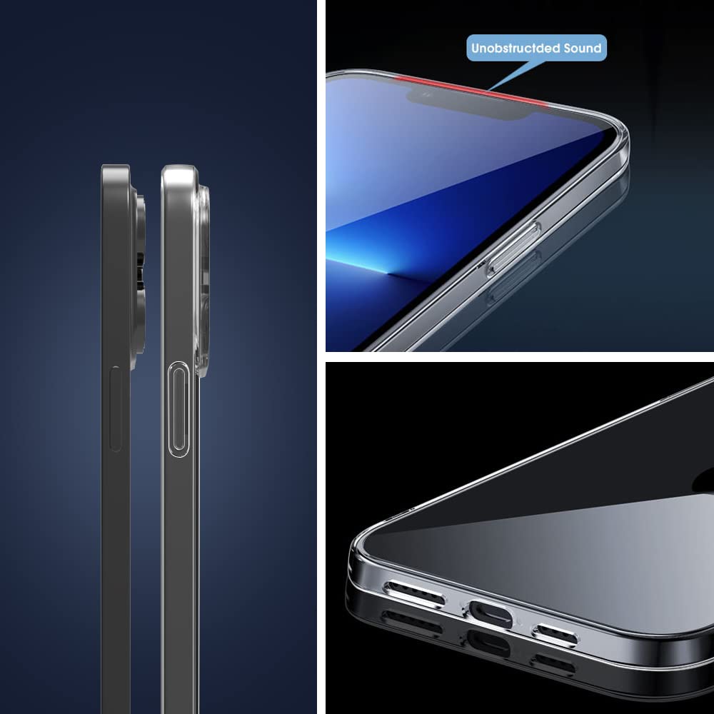 X-level iPhone 14 Pro Max Case Clear Slim Fit TPU Anti-Slip Scratch Resistant