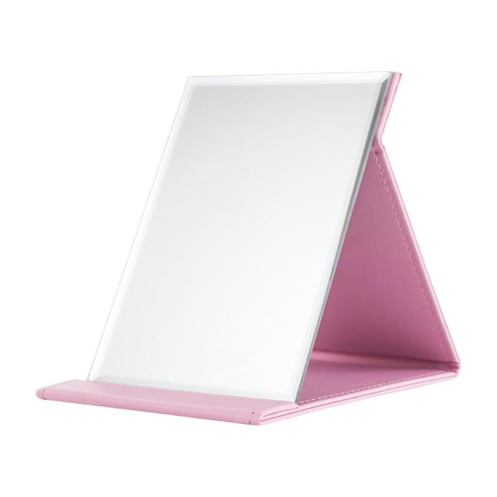 Merishopp Folding Makeup Mirror, Portable, Shaving, Dormitory, Travel Use Pink 21 * 15.2Cm