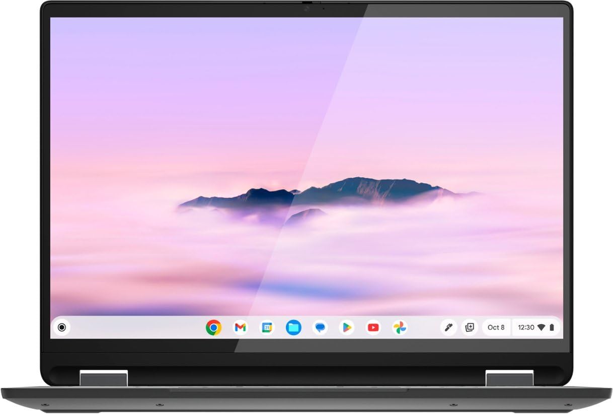 Lenovo Ideapad Flex 5I Chromebook Plus 14'' Fhd+ 2 In 1 Touchscreen Laptop (Intel Core I3 1315U, 8Gb Ram, 256Gb Storage), Fhd We