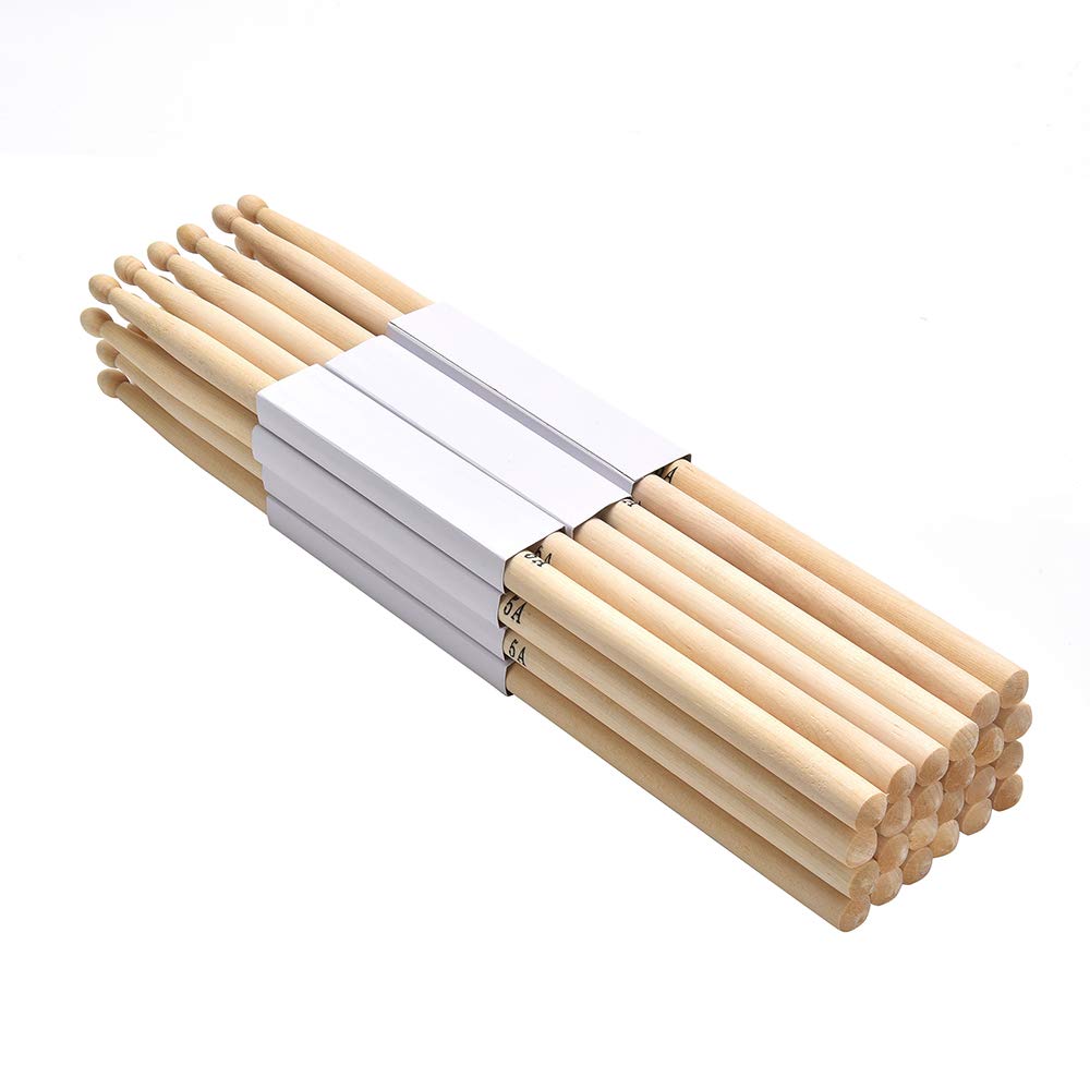 Ff Elaine Maple 5A Wood Tip Drumsticks 12 Pairs