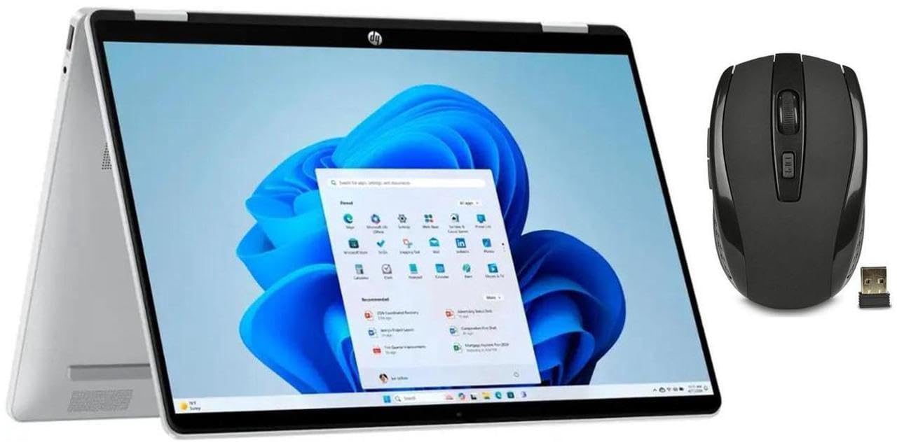 Hp Omnibook 5 Flip 2-In-1 14'' Fhd+ Touch Screen Laptop |Intel Core 7 150U|Intel Graphics| Copilot |Backlit| Silver | 16Gb Ram D