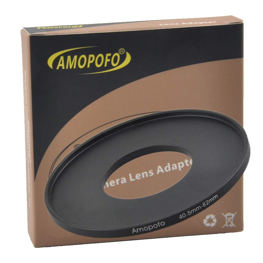 Metal Step Up Ring Adapter 40.5Mm To 82Mm Step Up Lens Adapter Ring For Filters, Made Of Cnc Machined Space Aluminum With Matte Black Electroplated Finish